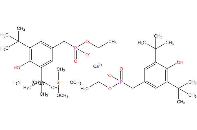 Calcium diethyl bis[[[3,5-bis(1,1-dimethylethyl)-4-hydroxyphenyl]methyl]phosphonate]