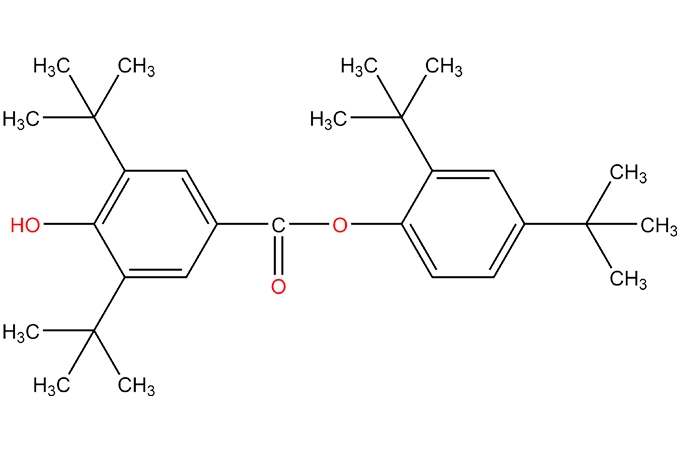 2,4-Di-tert-butylphenyl-4’-hydroxy-3’,5’-di-tert-butyl benzoate