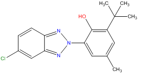 '2 2' hydroxy 3' t butyl 5' methylphenyl 5 chlorobenzotriazole
