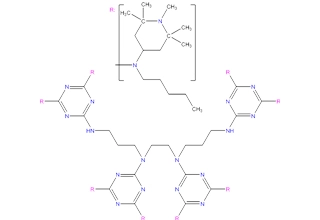 N,N',N'',N'''-tetrakis(4,6-bis(butyl-(N-methyl-2,2,6,6-tetramethylpiperidin-4-yl) amino)triazin-2-yl)-4,7-diazadecane-1,10-diamine