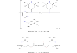 Bis(2,2,6,6,-tetramethyl-4-piperidinyl) decanedioate and N,N'-bis(2,2,6,6-Tetramethyl-4-piperidinyl)-1,6-hexanediamine, polymer with 2,4,6-trichloro-1,3,5-triazine and 2,4,4- trimethyl-1,2-pentanamine