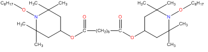 bis 1 octyloxy 2,2,6, tetramethyl 4 piperidyl sebacate