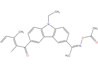 [1-[9-ethyl-6-(2-methylbenzoyl)carbazol-3-yl]ethylideneamino] acetate