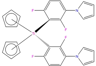 Bis (cyclopentadienyl) bis [2,6-difluoro-3-(1-pyrryl)phenyl titanium