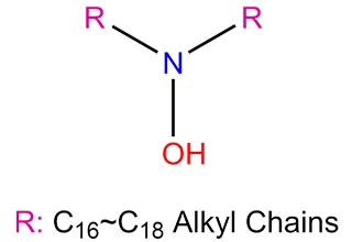 Bis(hydrogenated tallow C16-18-alkyl)hydroxylamine