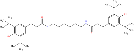 n,n' hexamethylenebis 3,5 di tert butyl 4 hydroxyhydrocinnamamide