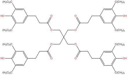 tetrakis methylene 3 3,5 di tert butyl 4 hydroxyphenyl propionate methane