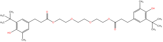 triethylene glycol bis 3 3 tert butyl 4 hydroxy 5 methylphenyl propionate