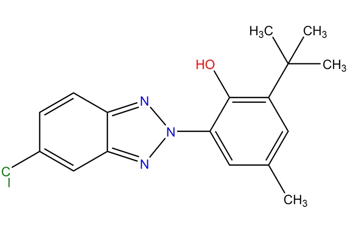 '2-(2'-hydroxy-3'-t-butyl-5'-methylphenyl)-5-chlorobenzotriazole