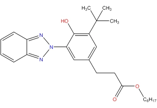 3-(2H-Benzotriazolyl)-5-(1,1-di-methylethyl)-4-hydroxy-benzenepropanoic acid octyl esters