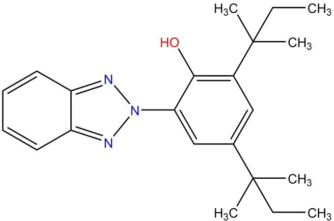 2-(2´-hydroxy-3’,5’-di-t-amylphenyl)benzotriazole; 2-(2H-Benzotriazol-2-yl)-4,6-ditertpentylphenol