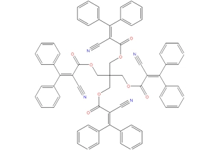 1,3-bis-[(2’-cyano-3’,3’-diphenylacryloyl)oxy]-2,2-bis-{[(2’-cyano- 3’,3’-diphenylacryloyl)oxy]methyl}-propane