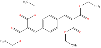 tetra ethyl 2,2’ 1,4 phenylene dimethylidene bismalonate
