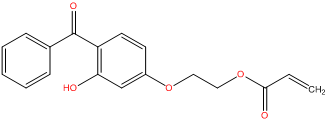 2 4 benzoyl 3 hydroxyphenoxy ethyl acrylate 2 hydroxy 4 acrylyloxyethoxy benzophenone