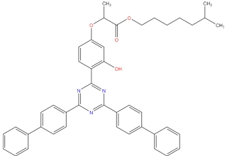 Isooctyl 2-[4-[4,6-bis[(1,1'-biphenyl)-4-yl]-1,3,5-triazin-2-yl]-3-hydroxyphenoxy]propanoate