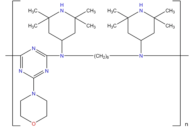 N,N'-Bis(2,2,6,6-tetramethyl-4-piperidinyl)-1,6-hexanediamine-2,4-dichloro-6-morpholino-1,3,5-triazine copolymer