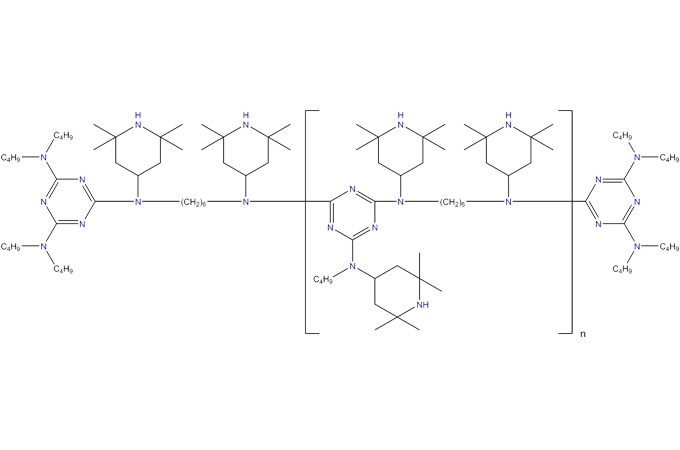 1,6-Hexanediamine, N,N’-bis(2,2,6,6-tetramethyl-4-piperidinyl)-polymer with 2,4,6-trichloro-1,3,5-triazine, reaction products with N-butyl-1-butanamine and N-butyl-2,2,6,6-tetramethyl-4-piperidinamine