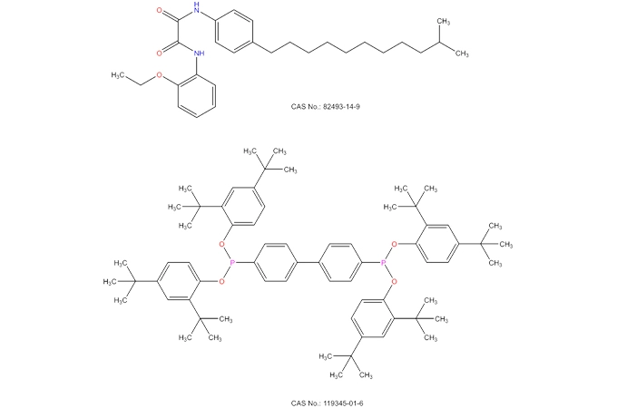 2:1 mixture oxalanilide + non-substituted HALS