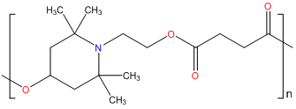 dimethyl succinate polymer with 4 hydroxy 2,2,6,6 tetramethyl 1 piperidine ethanol