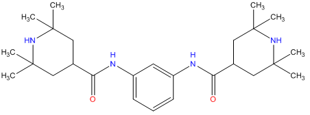 n,n' bis 2,2,6,6 tetramethyl 4 piperidyl isophthalamide