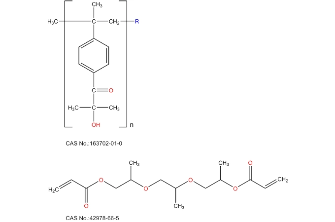 Oligomeric alpha hydroxy ketone (75% wt) and tripropylene glycol diacrylate (25% wt)