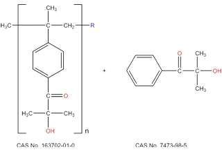 Oligomeric alpha hydroxy ketone (70% wt) and 2-hydroxy-2-methylpropiophenone (30% wt)