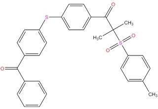 Difunctional ketosulphone type II photointiator 1-[4-(4-Benzoylphenylthio)phenyl]-2-tosyl-2-methyl-1-propanone