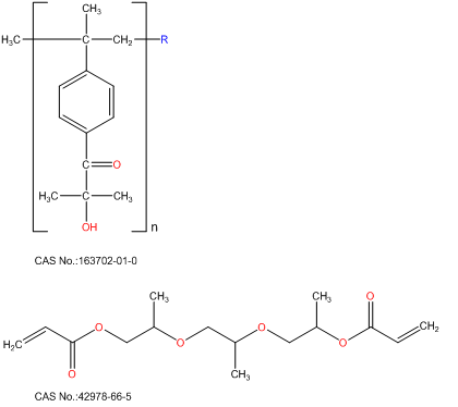 oligomeric alpha hydroxy ketone 75% wt and tripropylene glycol diacrylate 25% wt