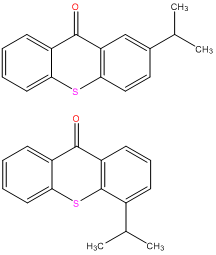 mixture of 2 isopropyl thioxanthone and 4 isopropyl thioxanthone