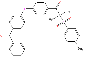 difunctional ketosulphone type ii photointiator 1 4 4 benzoylphenylthio phenyl 2 tosyl 2 methyl 1 propanone