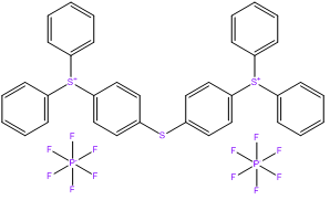 diphenyl 4 phenylthio phenylsufonium hexafluorophosphate bis 4 diphenylsulfonio phenyl sulfide bis hexafluorophosphate propylene carbonate