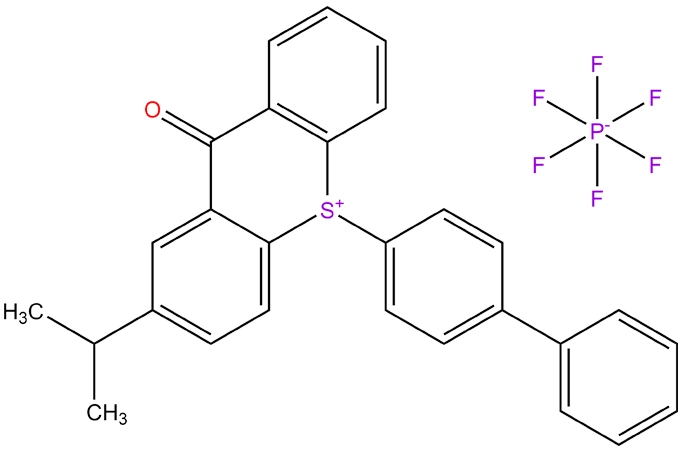 10-[1,1'-Bipheny]1-4-yl-2-(1-methylethyl)-9-oxo-9H-thioxanthenium hexafluorophosphate