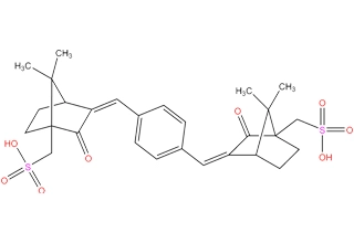 Terephthalylidene dicamphor sulfonic acid