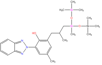 2 benzotriazol 2 yl 4 methyl 6 2 methyl 3 methyl bis trimethylsilyloxy silyl propyl phenol