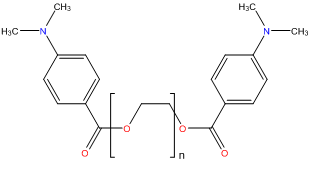 poly ethylene glycol bis p dimethylaminobenzoate