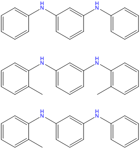 mixture of diaryl p phenylenediamines dtpd