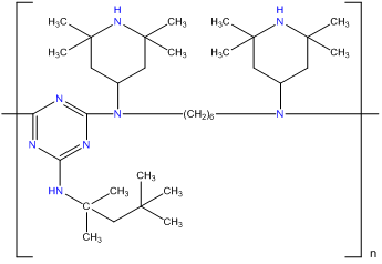 poly 6 1,1,3,3 tetramethylbutyl amino 1,3,5 triazine 2,4 diyl 2,2,6,6 tetramethyl 4 piperidinyl imino 1,6 hexanediyl 2,2,6,6 tetramethyl 4 piperidinyl imino